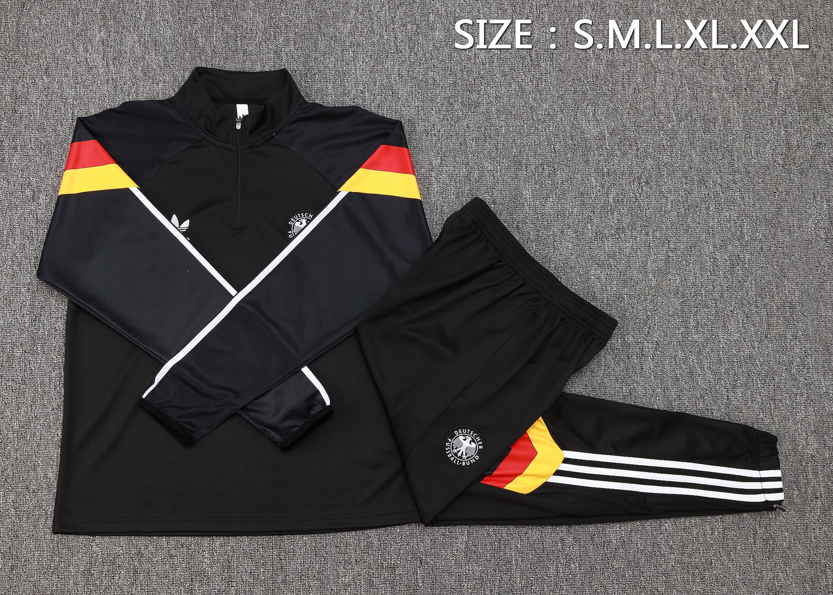 Germany Tracksuit 24/25 Black - Pro Soccer Jersey
