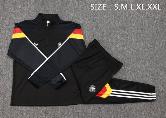 Germany Tracksuit 24/25 Black - Pro Soccer Jersey