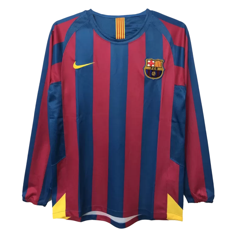 2005/2006 FC Barcelona Iconic Home shirt : Thaï Quality Long Sleeve