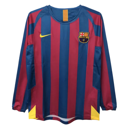 2005/2006 FC Barcelona Iconic Home shirt : Thaï Quality Long Sleeve