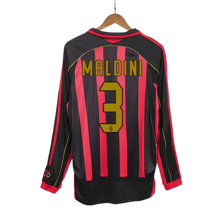 Maldini #3 AC Milan Retro Home 2006/07 LS