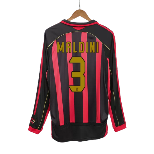 Maldini #3 AC Milan Retro Home 2006/07 LS