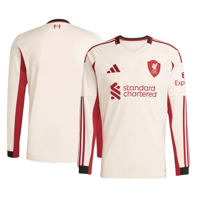 2025/2026 Long Sleeve Liverpool Away Football Shirt