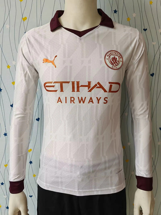 Manchester City Away 23/24 Player Version LS - Pro Soccer Jersey