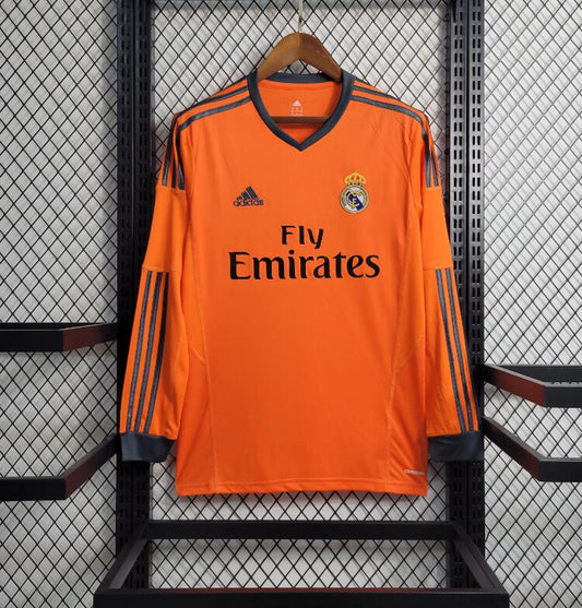 2013/2014 Real Madrid Retro Away shirt Long Sleeves : Thaï Quality
