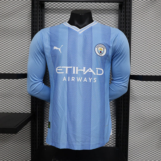 Manchester City Home 23/24 Player Version LS - Pro Soccer Jersey