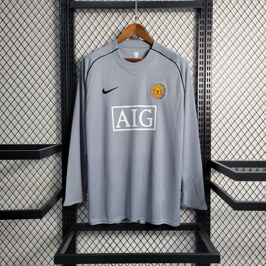 07-08 Retro Long sleeved Manchester United gray goalkeeper