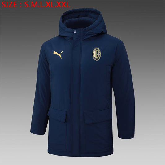 AC Milan 24/25 Winter Navy Jacket LV 2 - Pro Soccer Jersey