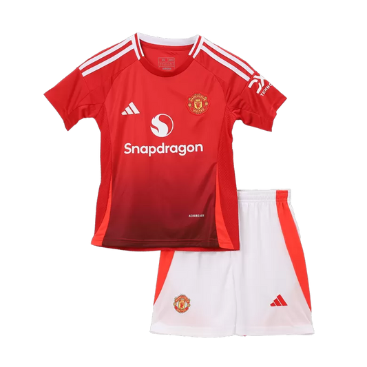 Kids Manchester United Home 24/25 Fan Version - Pro Soccer Jersey