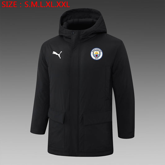 Manchester City 24/25 Winter Black Jacket - Pro Soccer Jersey