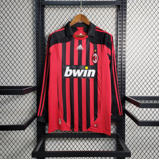 07-08 Retro AC Milan Home Long Sleeve