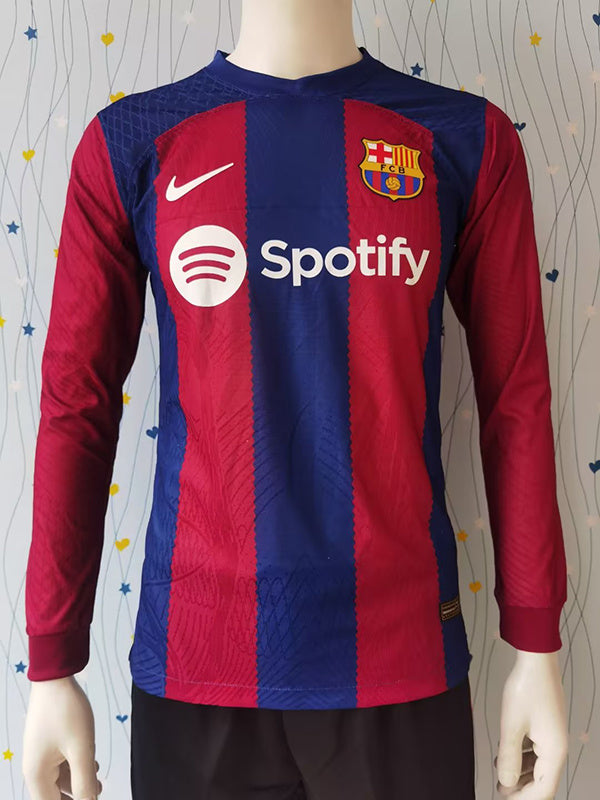 Barcelona Home 23/24 Player Version LS - Pro Soccer Jersey