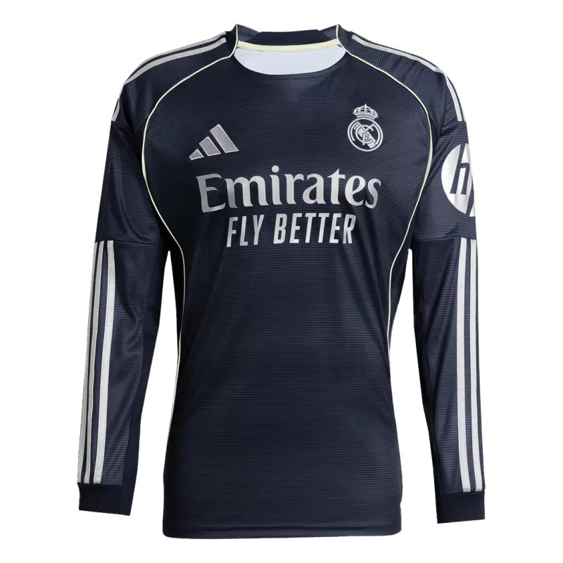 Real Madrid Long Sleeve Soccer Jersey Away 2025/26
