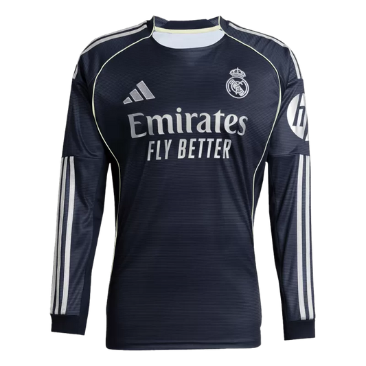 Real Madrid Long Sleeve Soccer Jersey Away 2025/26