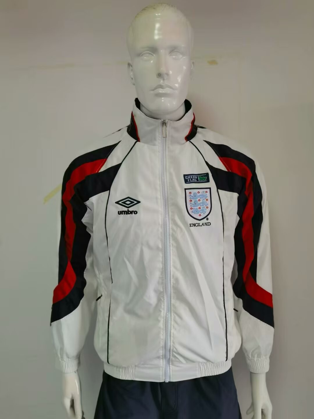 England Black Windbreaker Jacket Umbro - Pro Soccer Jersey