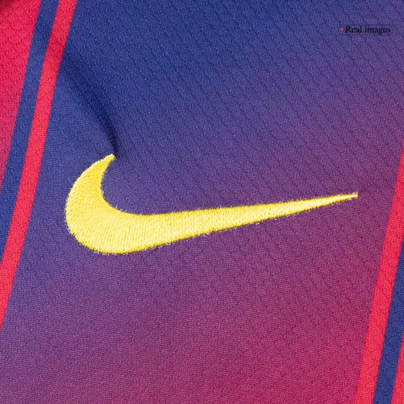Barcelona Long Sleeve Jersey Home Football Shirt 25/26