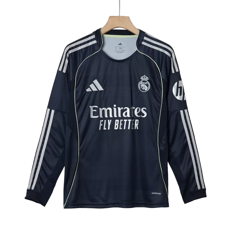 Real Madrid Long Sleeve Soccer Jersey Away 2025/26