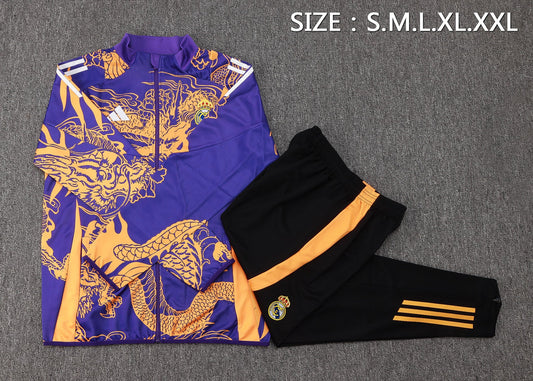 Real Madrid Tracksuit 24/25 Purple Dragon - Pro Soccer Jersey