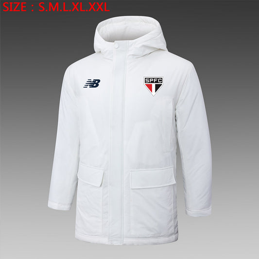 Sao Paulo Winter White Jacket - Pro Soccer Jersey