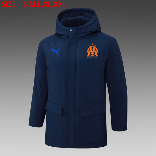 Marseille 24/25 Winter Navy Jacket LV 2 - Pro Soccer Jersey