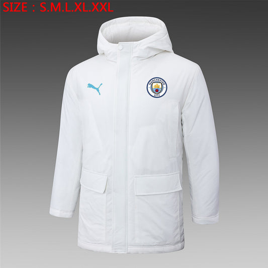 Manchester City 24/25 Winter White Jacket - Pro Soccer Jersey
