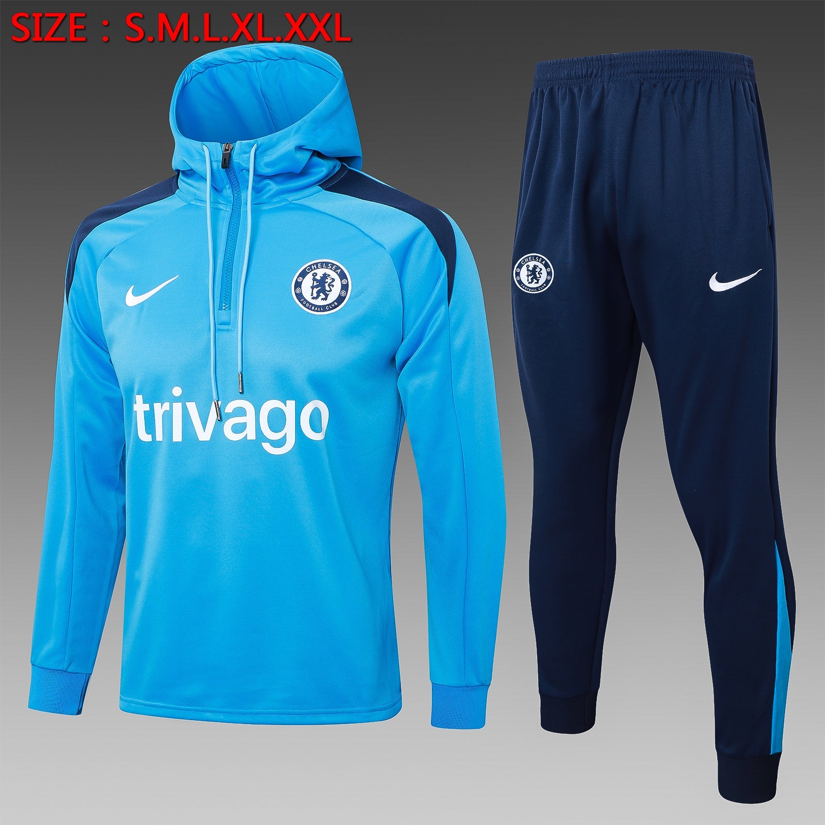 Chelsea Tracksuit 24/25 Hoodie Version - Pro Soccer Jersey
