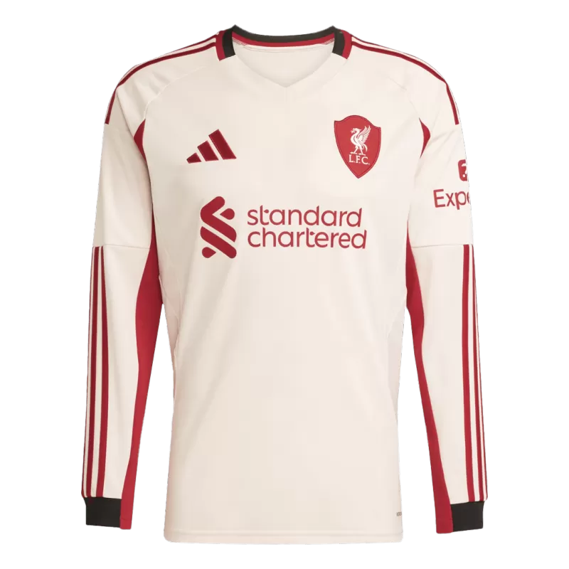 2025/2026 Long Sleeve Liverpool Away Football Shirt