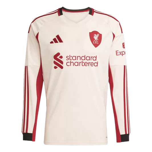 2025/2026 Long Sleeve Liverpool Away Football Shirt