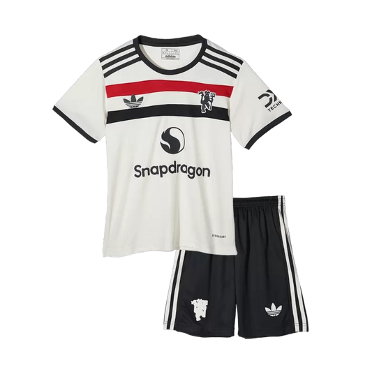 Kids Manchester United 2nd Away 24/25 Fan Version - Pro Soccer Jersey
