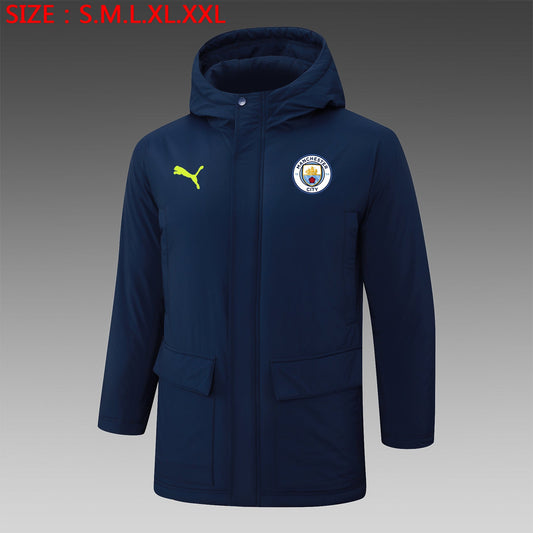 Manchester City 24/25 Winter Navy Jacket LV 2 - Pro Soccer Jersey