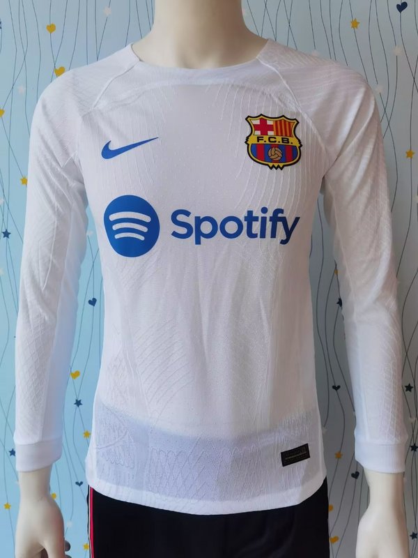 Barcelona Away 23/24 Player Version LS - Pro Soccer Jersey