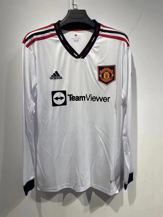 Manchester United Away 22/23 Fan Version Long Sleeve - Pro Soccer Jersey