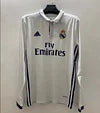 2016/2017 Real Madrid Retro Home shirt Long Sleeves : Thaï Quality