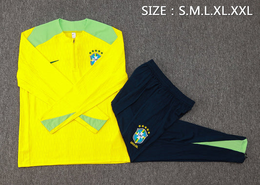 Brazil Home Tracksuit 24/25 - Pro Soccer Jersey