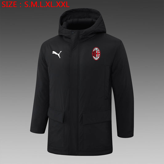 AC Milan 24/25 Winter Black Jacket - Pro Soccer Jersey