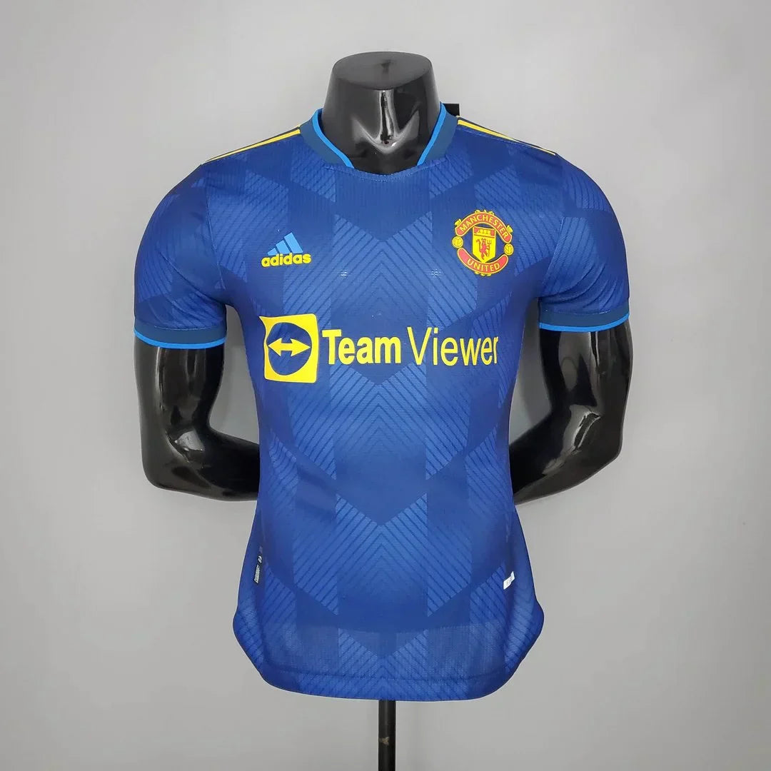 Cr7 2021/2022 Man United Retro away shirt Player Version : Thaï Quality - Pro Soccer Jersey