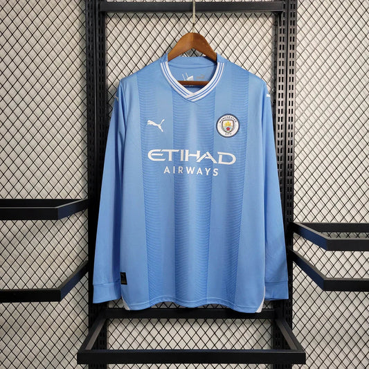 2023/2024 Man City Home shirt Long Sleeves : Thaï Quality - Pro Soccer Jersey