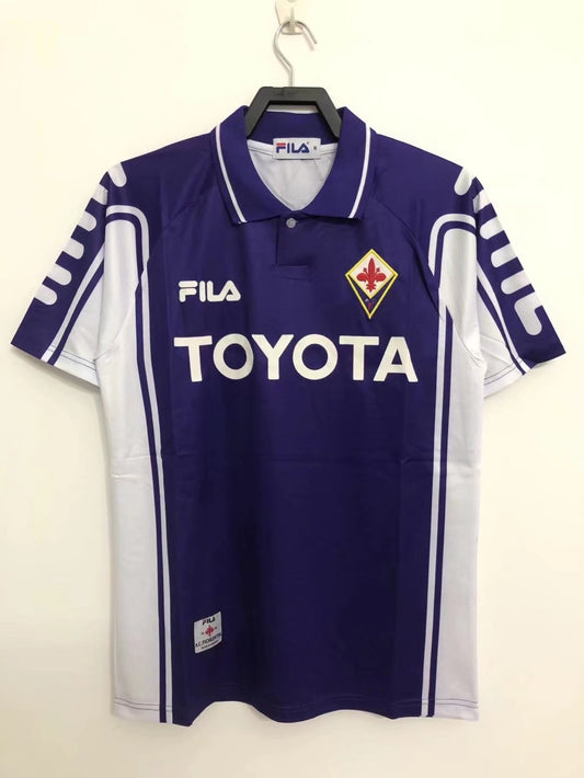 AC Fiorentina Retro Home shirt : Thaï Quality - Pro Soccer Jersey