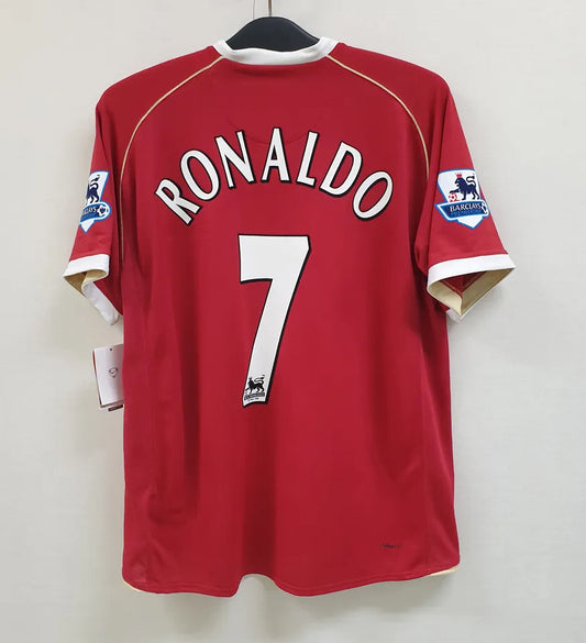 Cr7 2006/2007 Man United Home Retro shirt : Thaï Quality - Pro Soccer Jersey