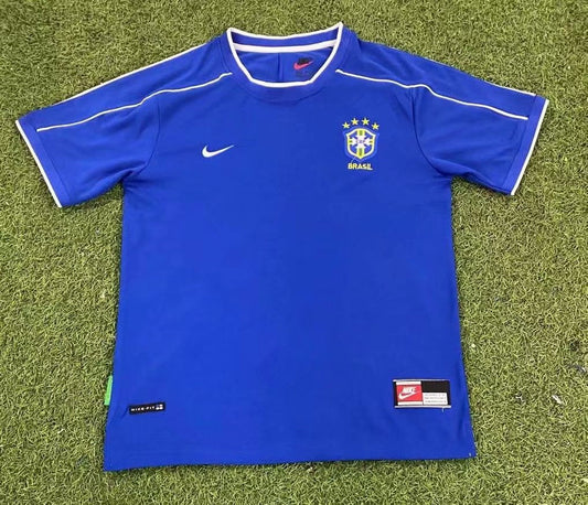 FIFA World Cup 1998 Brazil Retro away shirt: Thaï Quality - Pro Soccer Jersey