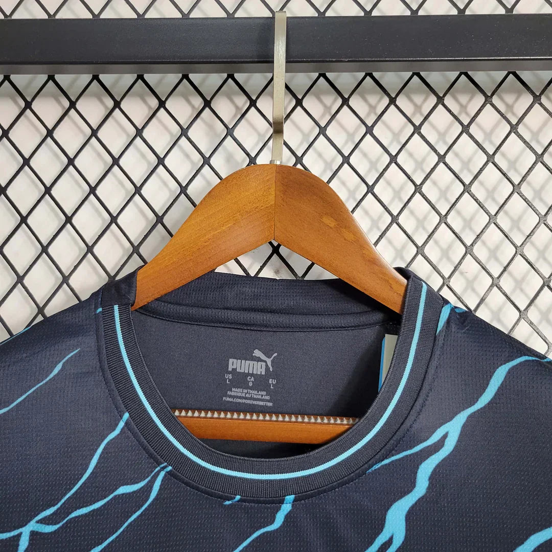 2023/2024 Man City Away shirt Long Sleeves : Thaï Quality - Pro Soccer Jersey
