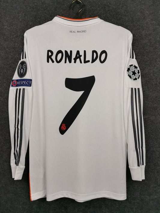 Cr7 UEFA Champions League Final 2014 Real Madrid shirt Long Sleeves : Thaï Quality - Pro Soccer Jersey