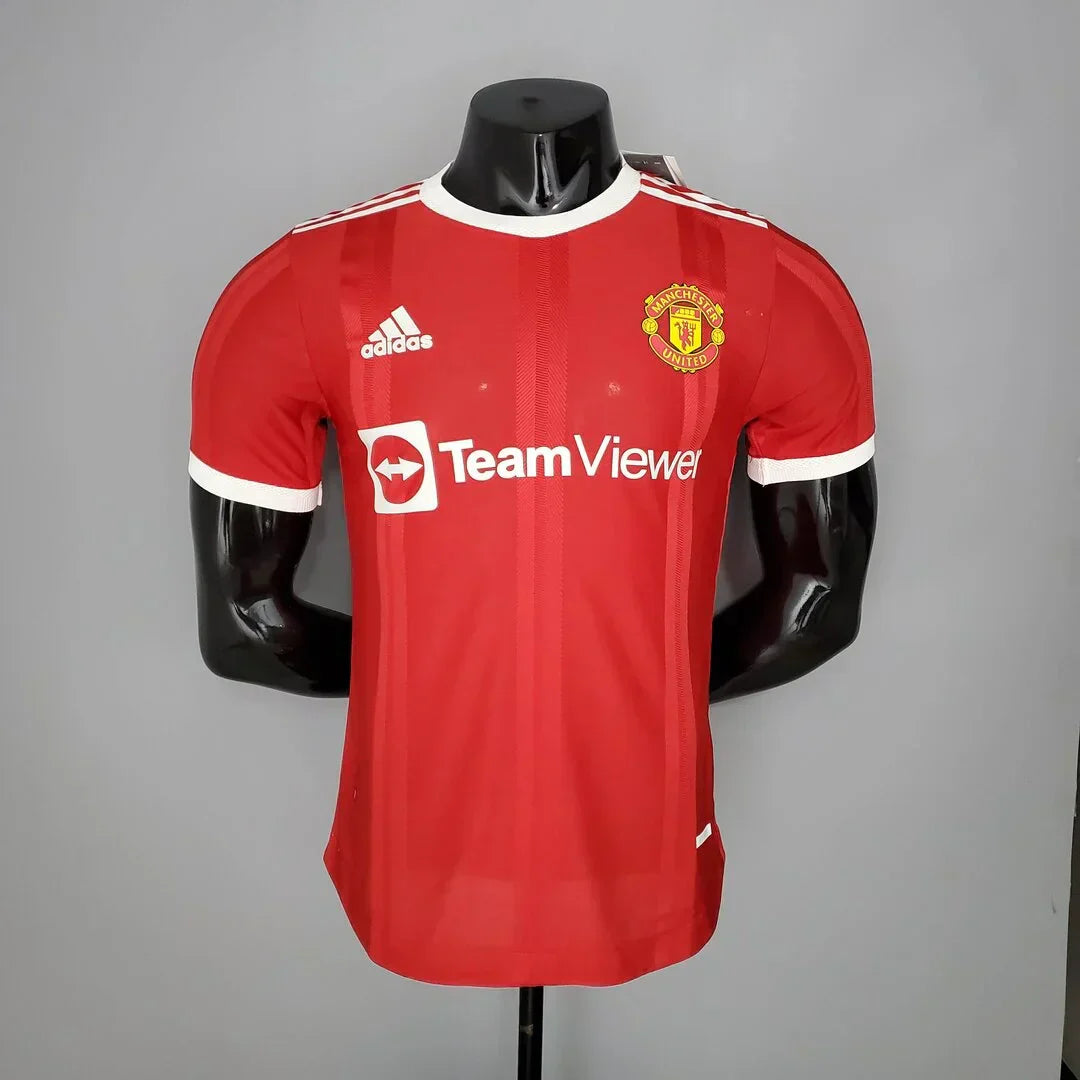Cr7 2021/2022 Man United Retro Shirt Player Version : Thaï Quality - Pro Soccer Jersey