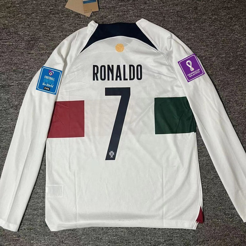 FIFA World Cup 2022 Portugal away shirt Long Sleeves : Thaï Quality - Pro Soccer Jersey
