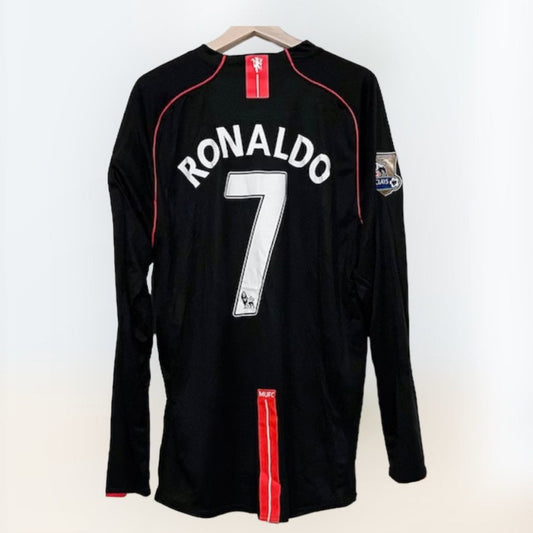 Cr7 2007/2008 Man United Retro away shirt Long Sleeves : Thaï Quality - Pro Soccer Jersey