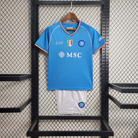 2023/2023 SSC Napoli Home shirt Kids Size : Thaï Quality - Pro Soccer Jersey