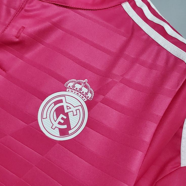Cr7 2014/2015 FC Real Madrid Retro Pink shirt : Thaï Quality - Pro Soccer Jersey