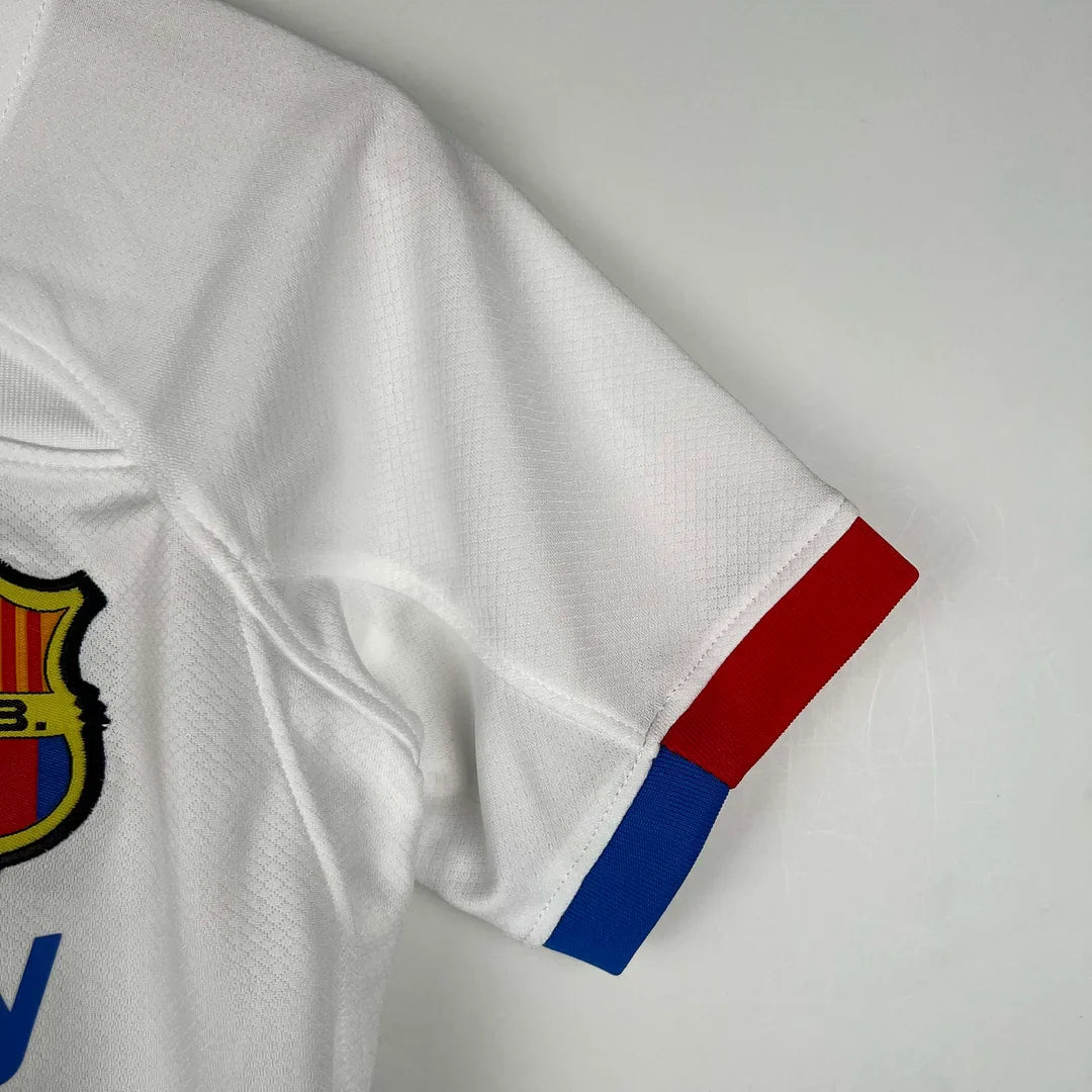 2023/2024 FC Barcelona Away Set Kids Size : Thaï Quality - Pro Soccer Jersey