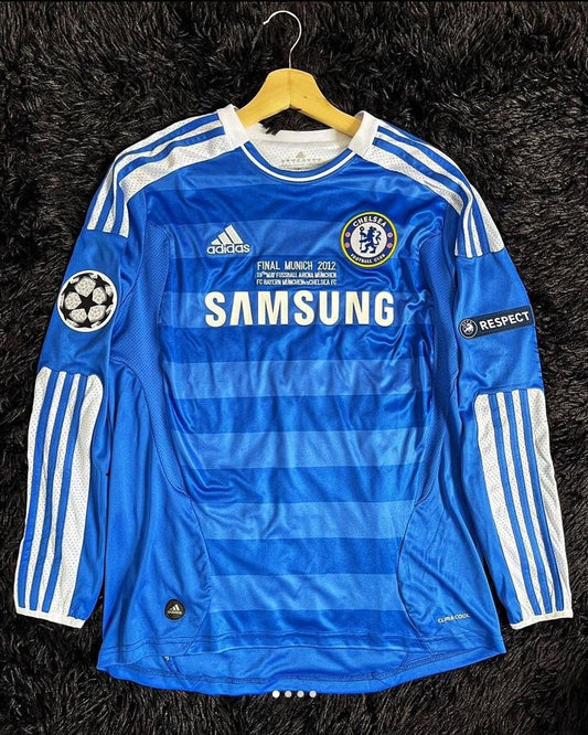 2011/2012 Chelsea FC Home Retro shirt Long Sleeves : Thaï Quality - Pro Soccer Jersey