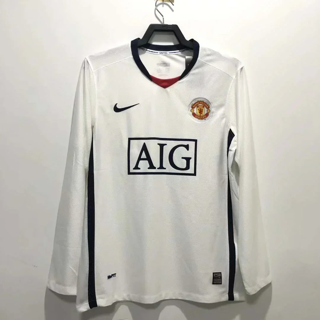 Cr7 2008/2009 Man United Retro away shirt Long Sleeves : Thaï Quality - Pro Soccer Jersey
